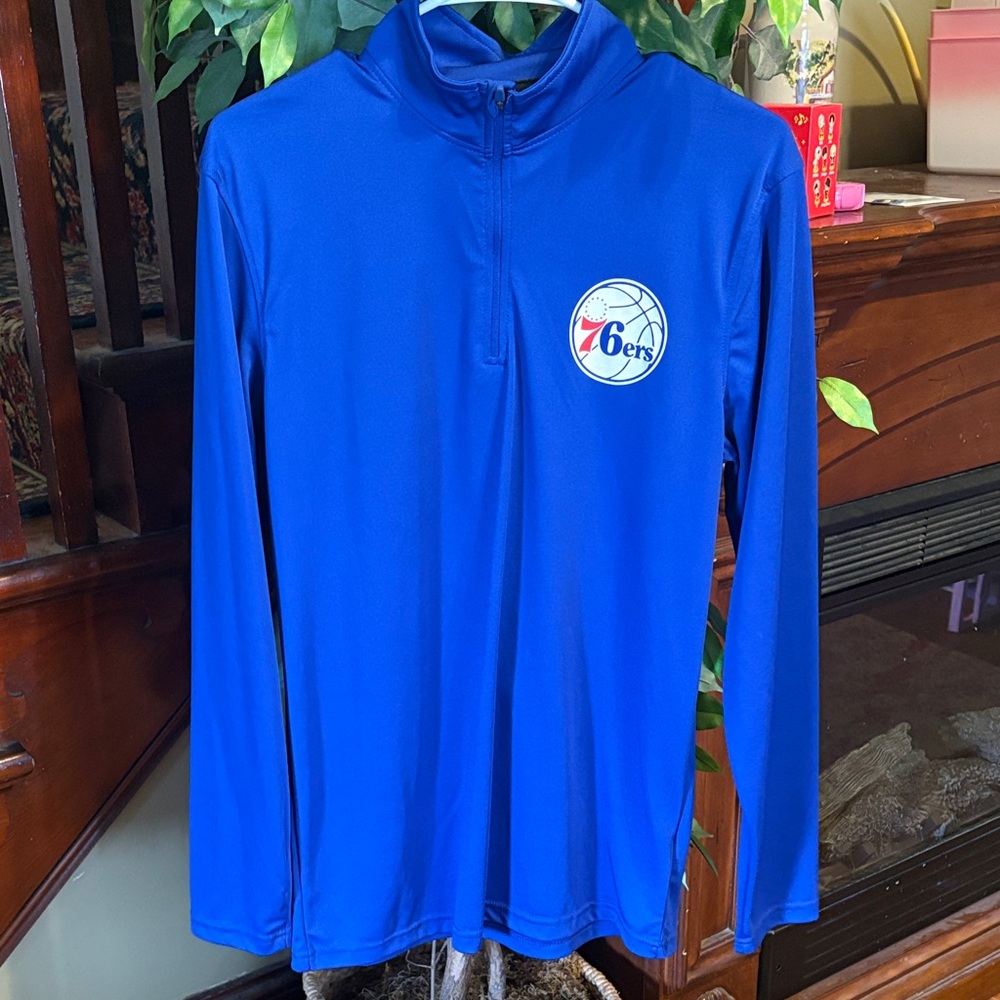 Philadelphia 76er’s blue 1/4 zip
